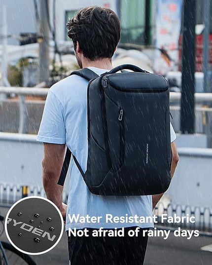 MARK RYDEN Business Backpack for Men, Waterproof High Tech Backpack with Sport Car Shape Design and USB Charging Port, Travel Laptop Backpack Fits 17.3 Inch Notebook