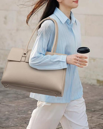 LOVEVOOK Laptop Bag for Women Work Tote Messenger Bag Waterproof Business Office Professional Handbag Shoulder Bag