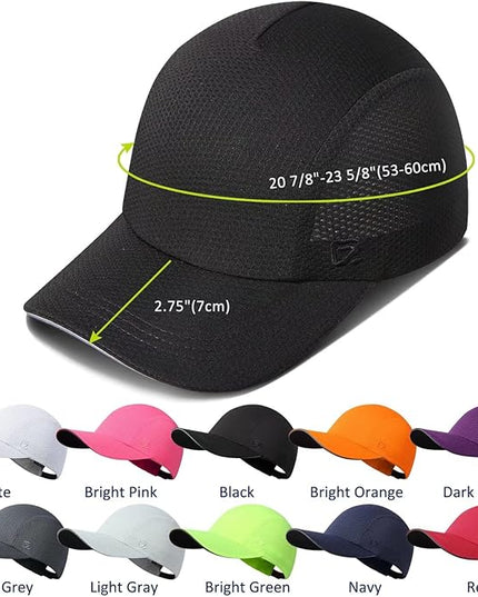 GADIEMKENSD Women's Race Day Running Cap Performance Mesh Hat - Excellent Ventilation, Lightweight, Reflective Safety