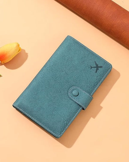 RFID Blocking Passport Wallet Cover Case Travel Document Organizer for Women and Men,Travel Wallet for Credit Card