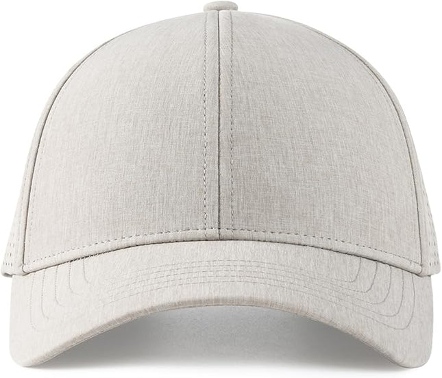 VOBOOM Men Snapback Trucker Hat, Baseball Cap for Breathable Side Laser Cut Holes