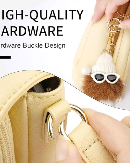 APHISON Small Crossbody Bags for Women Trendy, Leather Phone Wallet Purses Handbags Card Slots with Adjustable Guitar Strap