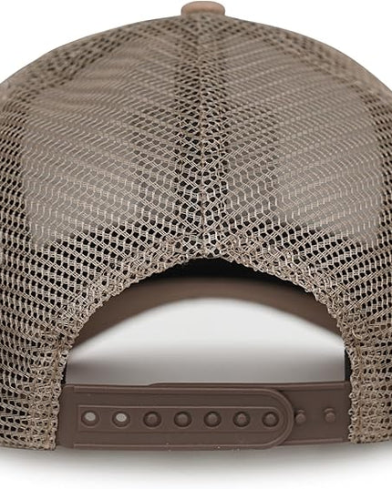 Animal Trucker Hats Leather Pattern Adjustable Snapback Mesh Animal Baseball Cap for Men