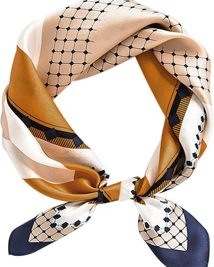 Dailyacc Hair Bandanas Scarf For Women Lightweight Fashion Neck Silk Satin Head Scarves For Sleeping Handbags Scarf