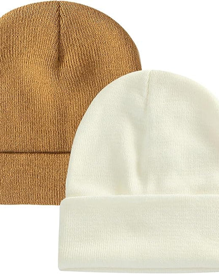 ZOORON 1&2 Pack Beanie for Men Women Slouchy Beanie Hats Winter Knit Caps Soft Ski Hat Unisex