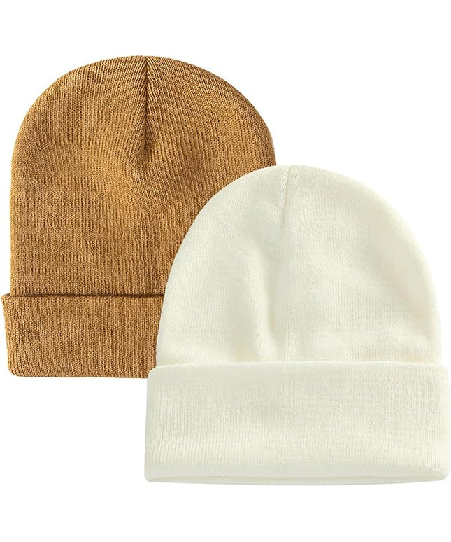 ZOORON 1&2 Pack Beanie for Men Women Slouchy Beanie Hats Winter Knit Caps Soft Ski Hat Unisex