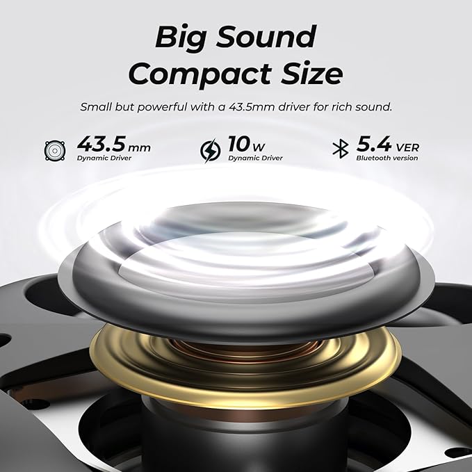 TOZO PE1 Portable Bluetooth Speakers with Adjustable Carabiner, Mini Bluetooth Wireless Shower Speaker with IPX8 Waterproof, 32H Playtime Punchy Bass Audio Speaker for Home, Outdoor and Travel, Blue