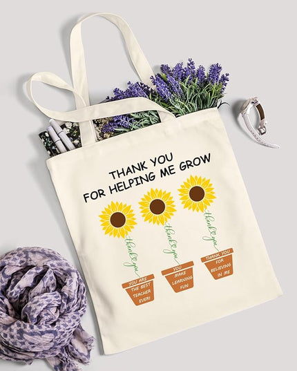 AUSVKAI Canvas Tote Bag for Women, Aesthetic Cute Grocery Grocery Reusable Cotton Gift Bag for Shooping Beach Trendy Gifts