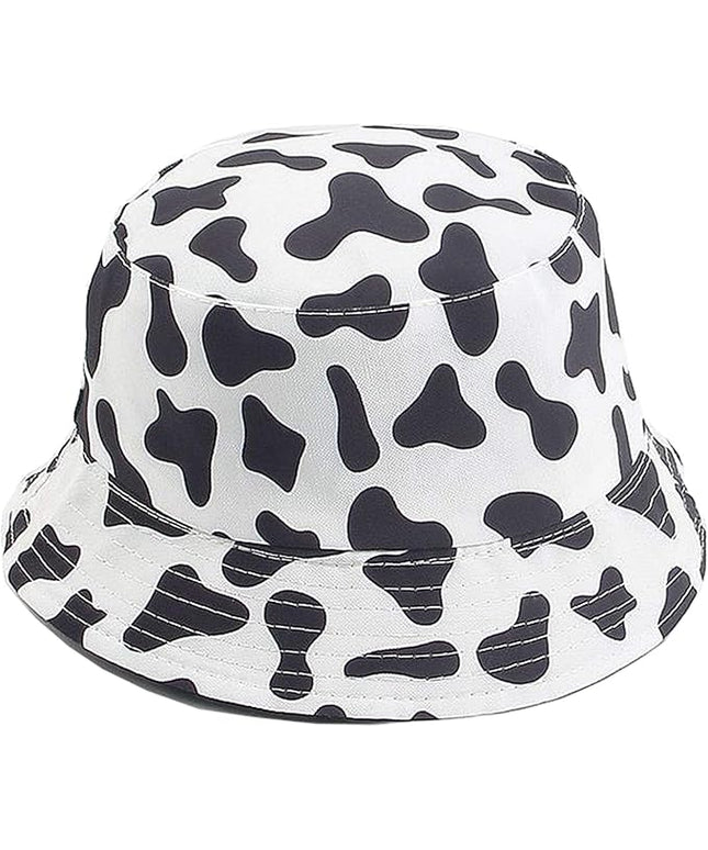 Mashiaoyi Unisex Print Double-Side-Wear Reversible Bucket Hat