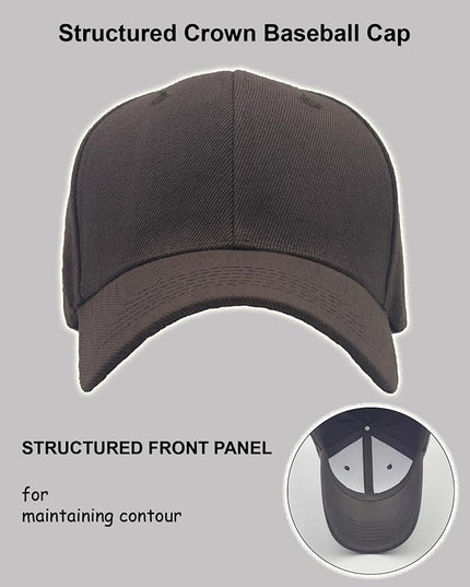 Utmost Structured Baseball Cap with Adjustable Closure - Performance Hat for Outdoor Activities