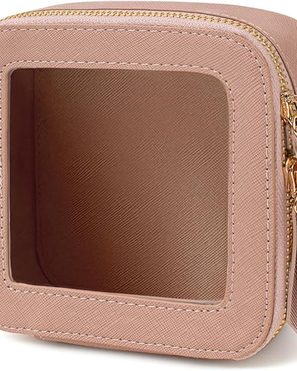 Travel Clear Makeup Bag Set, TSA Approved Cosmetic Bag Case with Zipper Portable Makeup Pouch Toiletry Bag Traveling Cosmetic Organizer Storage Bag Car Organizer Car Essentials