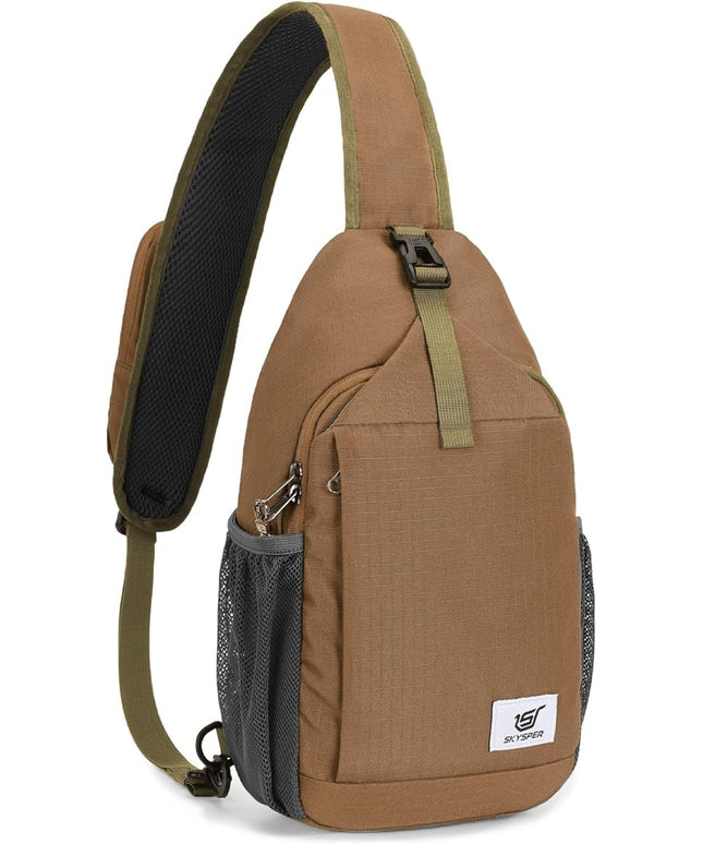 SKYSPER Sling Bag RFID Cross Body Bag Recycled Crossbody Backpack Travel Daypack