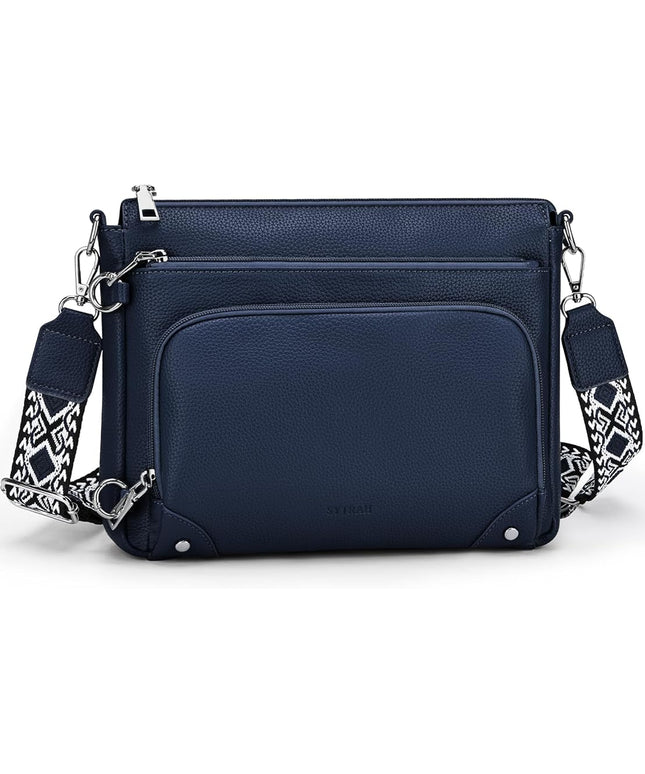 Anti-Theft Crossbody Purse for Women, Crossbody Shoulder Bag with Built-in Wallet & RFID Blocking for Travel Workout