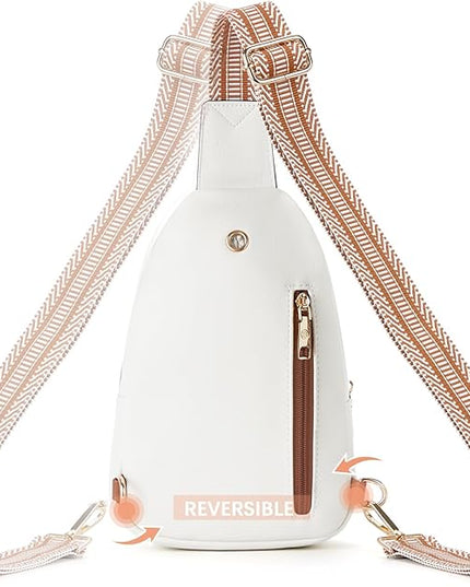 BOSTANTEN Small Sling Bag for Women Leather Crossbody Bags Fanny Pack Chest Bag for Travel