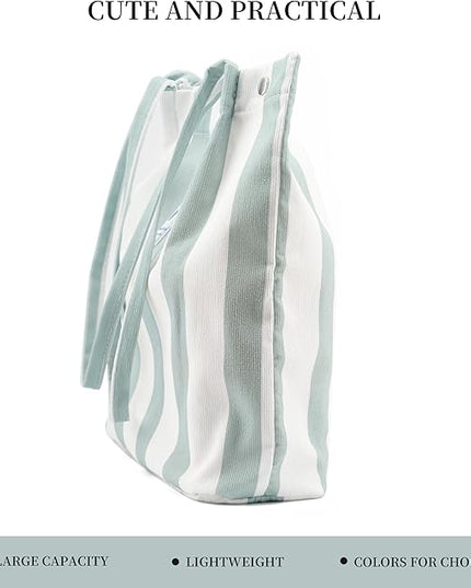 Corduroy Tote Bag Cute Tote Bags for Women Shoulder Bag with Inner Pocket for Work Beach Travel and Shopping Grocery