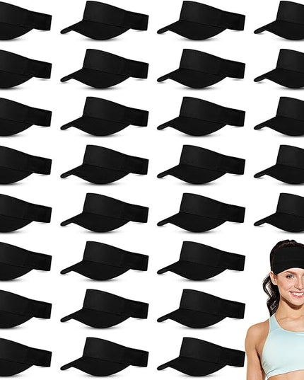 Silkfly 36 Pack Sun Visor Hats Adjustable Sports Athletic hat UV Protection Sun Visor Cap for Men Women Tennis Running Golf