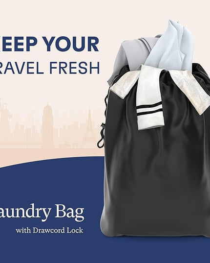 Shacke Premium 5 Packing Cubes Set - Lightweight Mesh Travel Luggage Organizers with Laundry Bag, 5-Piece Suitcase Storage System (Gentlemen's Blue)