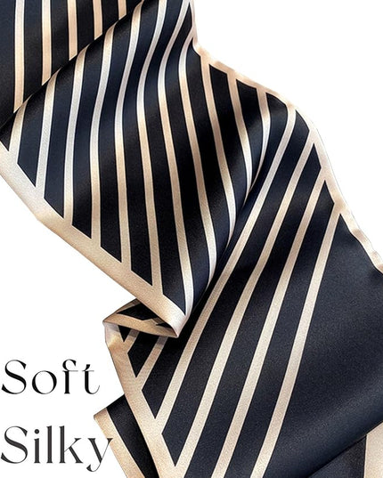 Dailyacc Hair Scarf for Women Fashion Silky Satin Headscarf Wrap Breathable Lightweight Neck Scarves For Handbag
