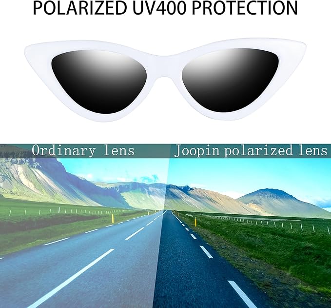 Joopin Polarized Cat Eye Sunglasses for Women Vintage Cateye Sun Glasses UV400 Protection