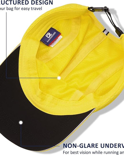 GADIEMKENSD Women's Race Day Running Cap Performance Mesh Hat - Excellent Ventilation, Lightweight, Reflective Safety