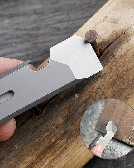 Titanium EDC Pry Bar,Portable Multitool Tool,Pocket Mini Pry Bar for Everyday Carry