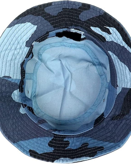 Falari Men Women Unisex Cotton Bucket Hat 100% Cotton Packable for Travel Fishing Hunting Summer Camp