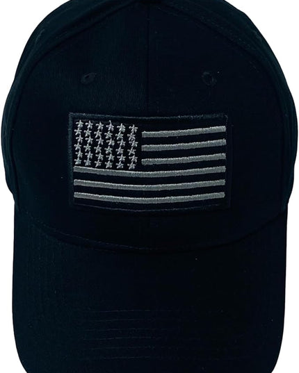 Roytrense Embroidered American Flag Unisex Baseball Cap (100% Cotton)