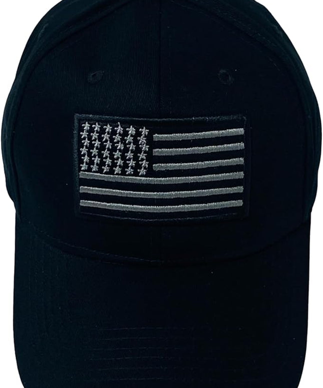 Roytrense Embroidered American Flag Unisex Baseball Cap (100% Cotton)