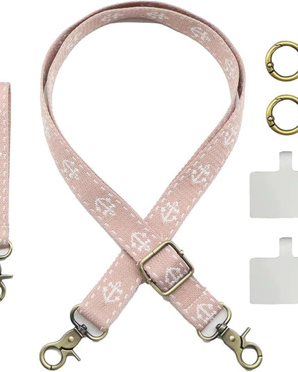 Adjustable 1" Width Phone Crossbody Lanyard and Wristlet Strap - Gift For The Lover In Your Life