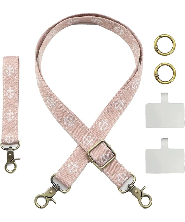 Adjustable 1" Width Phone Crossbody Lanyard and Wristlet Strap - Gift For The Lover In Your Life