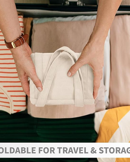 HOMESPON Large Canvas Tote Bag for Women Everything Bag with Pockets and Laptop Sleeve