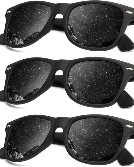 KALIYADI Polarized Sunglasses for Men and Women Matte Finish Sun glasses Color Mirror Lens UV Blocking (3 Pack)