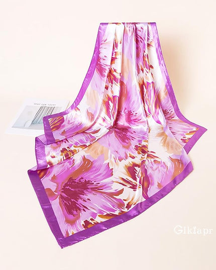 Satin Bandana Headscarf for Women Silky Hair Scarves for Fashion Lightweight