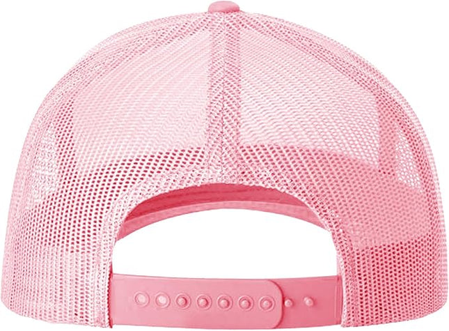 TZ Promise Men Women Plain Cotton Trucker Cap with Breathable Mesh Back, Snapback Baseball Hats