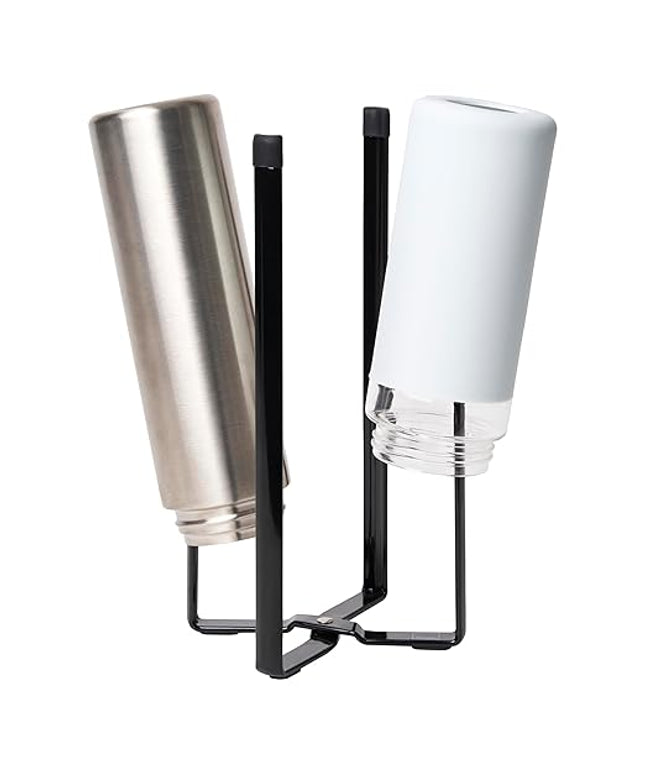 YAMAZAKI Home Tower Kitchen Multi Eco Stand - Multifunctional Plastic Bag Holder Bottle Dryer - Steel