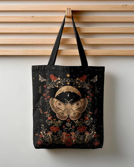 Horaldaily Canvas Tote Bag,Reusable Shoulder Tote Bag for Women Lady Casual Vacation, Shopping, Work, Gym