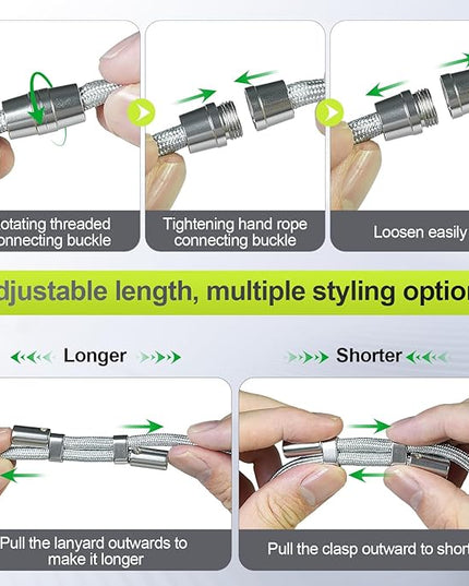 Phone Lanyard & Phone Wrist Strap, 3 in 1 Adjustable Anti Theft Phone Strap for Travel Hiking Cycling Climbing