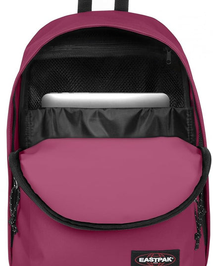 EASTPAK Out Of Office – 31L Backpack with Dual Compartments, 16” Laptop Sleeve, Security Pocket, Bottle Holder & Air Mesh Straps, Wine Burgundy