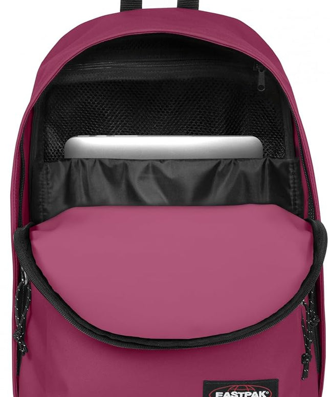 EASTPAK Out Of Office – 31L Backpack with Dual Compartments, 16” Laptop Sleeve, Security Pocket, Bottle Holder & Air Mesh Straps, Wine Burgundy