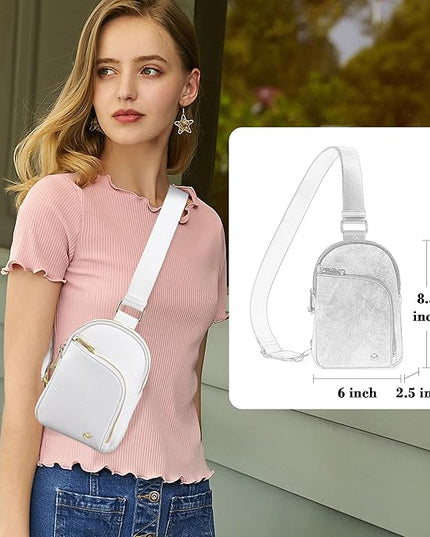 INICAT RFID Blocking Sling Bag Anti Theft Crossbody Bags Women Valentine's Day Gifts Travel Purses Vegan Leather