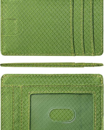 Artpaxy Slim Wallet for Men & Women, Minimalist Front Pocket Card Holder for Travel, RFID Blocking, Water Resistant Nylon Wallet for ID & Cash & Credit Card