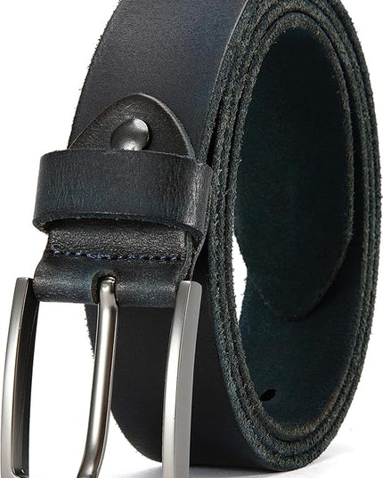DOOPAI Men's Genuine Leather Casual Belt -Full Grain Leather Belt for Men- 1.5" Handmade Jeans Belt with Gift Box