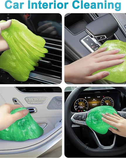 FiveJoy Car Cleaning Gels, 4-Pack Universal Auto Detailing Tools Car Interior Cleaner Putty, Dust Cleaning Mud for PC Tablet Laptop Keyboard, Camera, Printers, Calculator - 320g (2.8oz/pcs)
