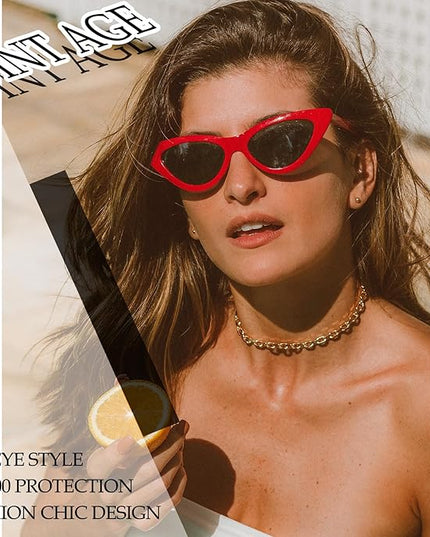 Joopin Polarized Cat Eye Sunglasses for Women Vintage Cateye Sun Glasses UV400 Protection
