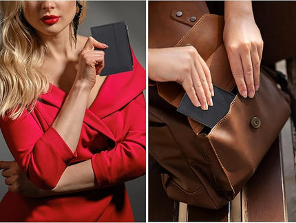 Oak Leathers Wallet For Women Full Grain Leather - Small RFID Coin Purse Credit Card & ID Holder for Ladies,Bifold Wallets for Teenager | Small, RFID, Coin Purse, for Ladies, for Teenager