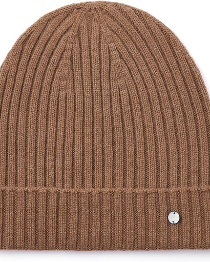 KVSS 100% Pure Cashmere Beanie for Women & Men Knit Winter Hat Cuff Rib Cap | Luxury from Inner Mongolia