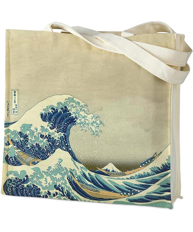 AUSVKAI Canvas Tote Bag Aesthetic for Women, Cute Reusable Bags with Pockets & Snaps for Beach Shopping College Gym Grocery