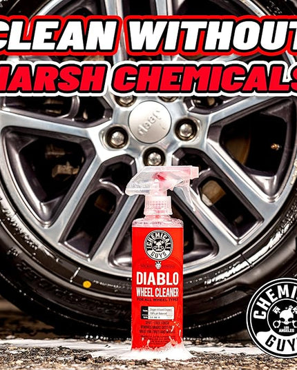 Chemical Guys Diablo Wheel Cleaner Spray - 2 Pack 16 oz Bottles, Safe on All Wheel & Rim Finishes, Sprayable Formula Removes Brake Dust, Dirt & Grime, Car Care for Trucks, SUVs, Motorcycles & RVs