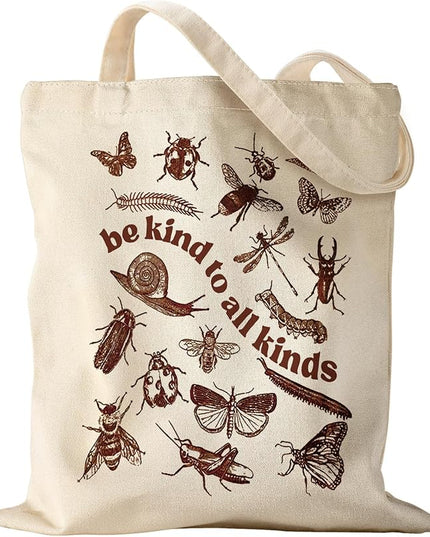 Aesthetic Canvas Tote Bag for Women - Sturdy Cloth Cotton Totes Bag with Pattern Shoulder Bag