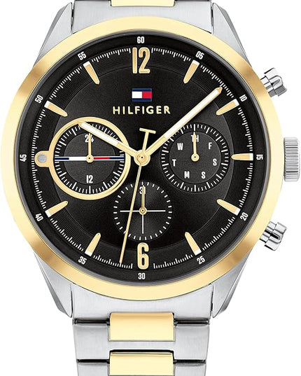 Tommy Hilfiger Men's Multifunction Watch – Stainless Steel, Classic Quartz Timepiece
